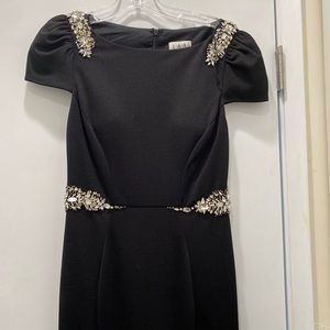 Floor length black dress size 2